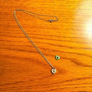 Tiffany & Co. Heart Mini Lock Pendant Necklace